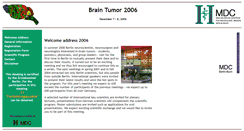 Desktop Screenshot of braintumor2006.glia.mdc-berlin.de